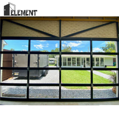 Glass pòt garaj aliminyòm